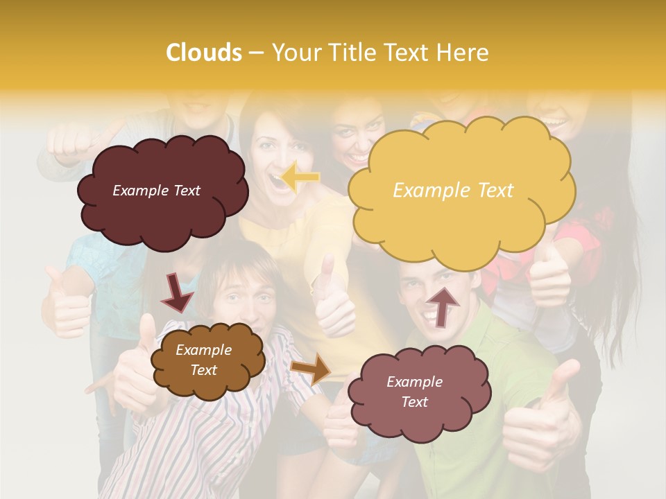 Portrait Person Friends PowerPoint Template