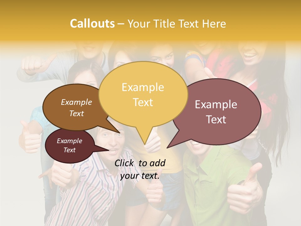 Portrait Person Friends PowerPoint Template