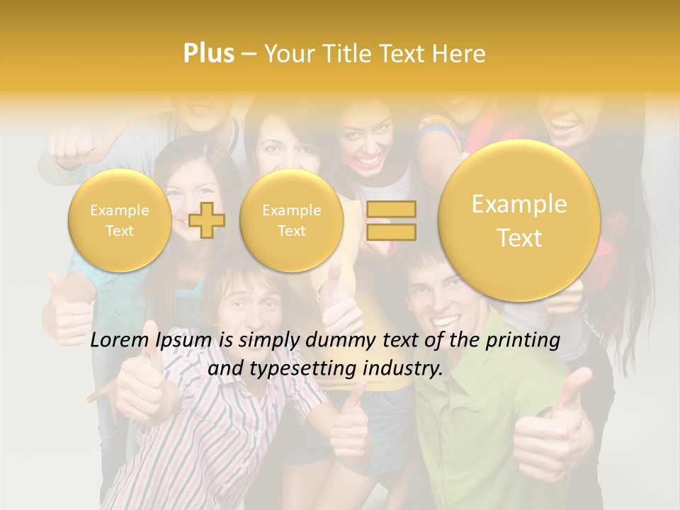 Portrait Person Friends PowerPoint Template