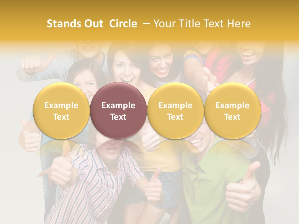 Portrait Person Friends PowerPoint Template