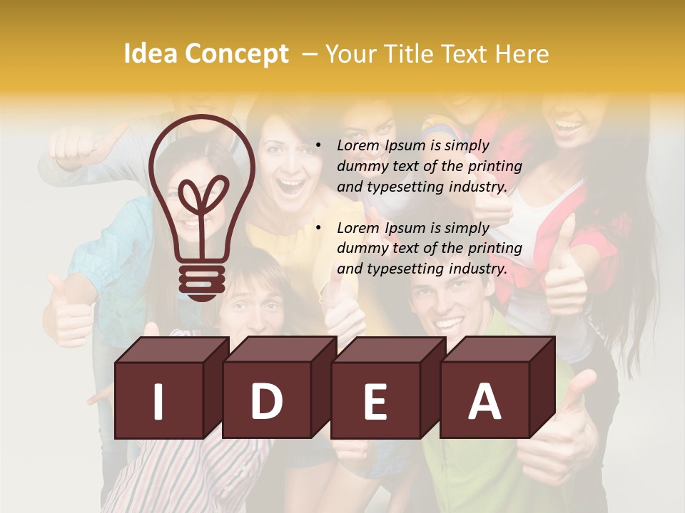 Portrait Person Friends PowerPoint Template