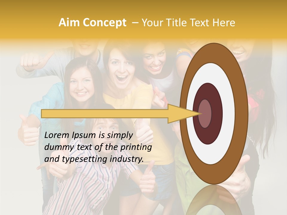 Portrait Person Friends PowerPoint Template