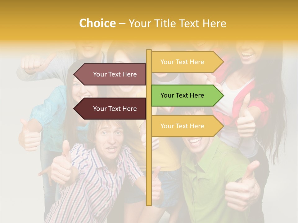 Portrait Person Friends PowerPoint Template