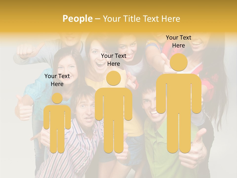 Portrait Person Friends PowerPoint Template