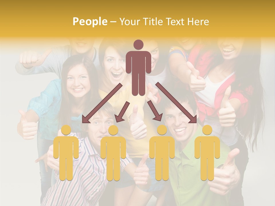 Portrait Person Friends PowerPoint Template