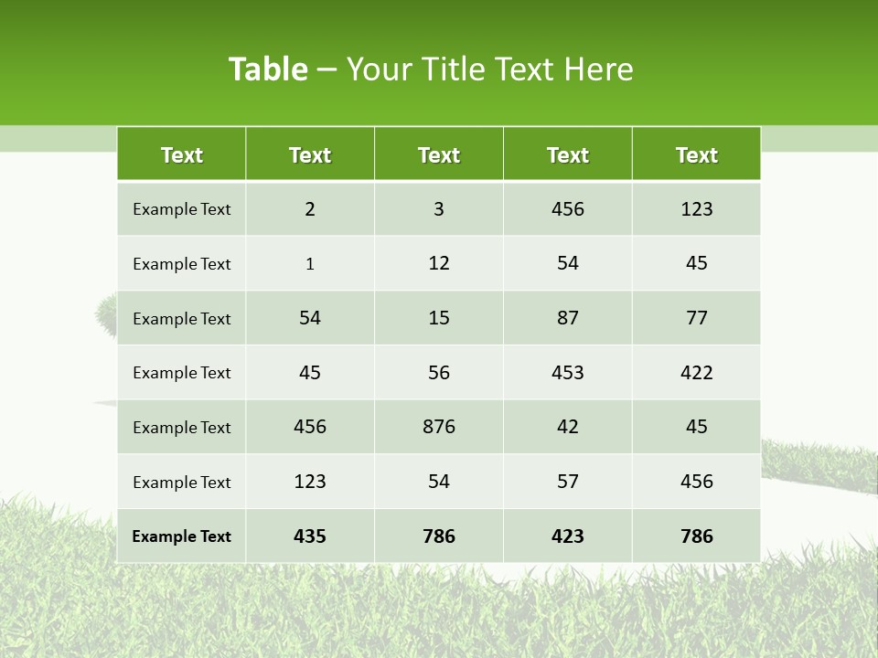 Natural Ecological Element PowerPoint Template