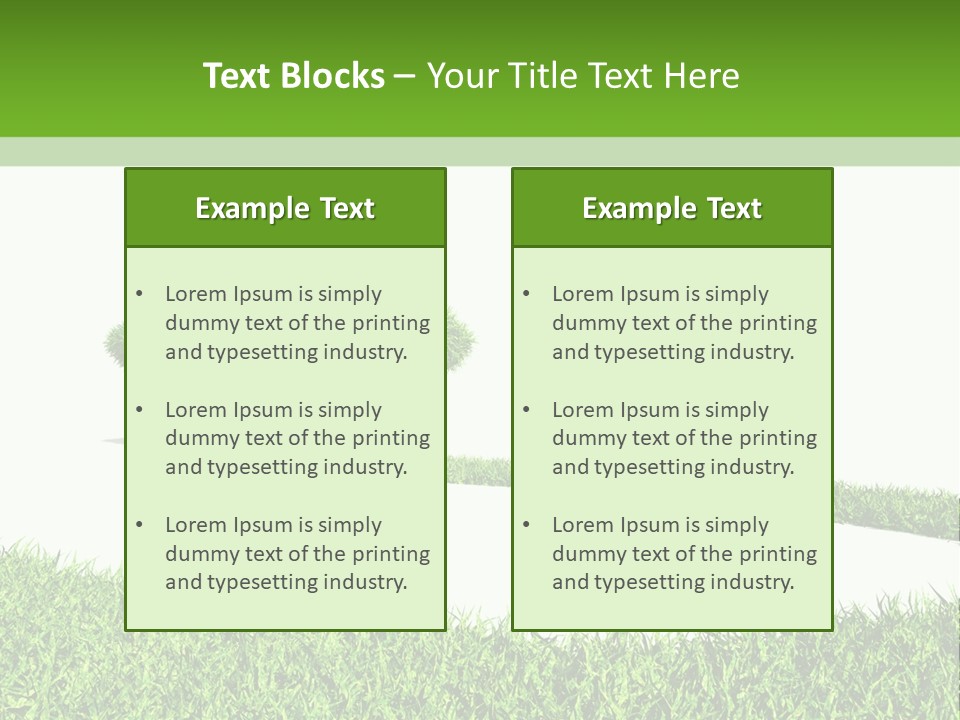 Natural Ecological Element PowerPoint Template