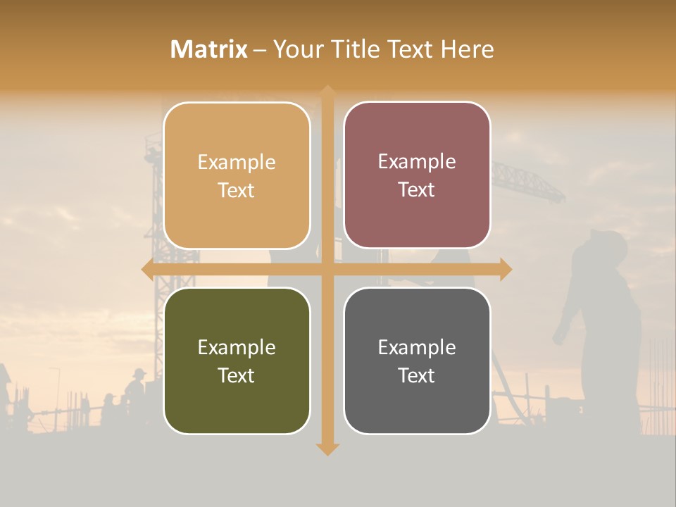 Housing Sunset Labor PowerPoint Template