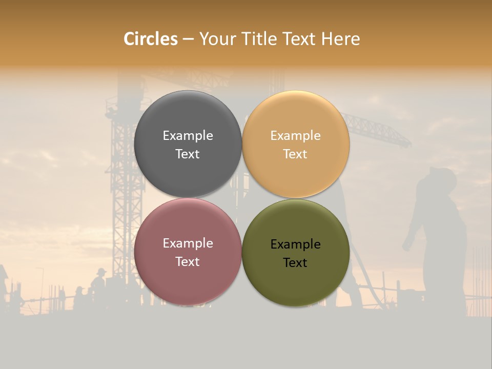 Housing Sunset Labor PowerPoint Template