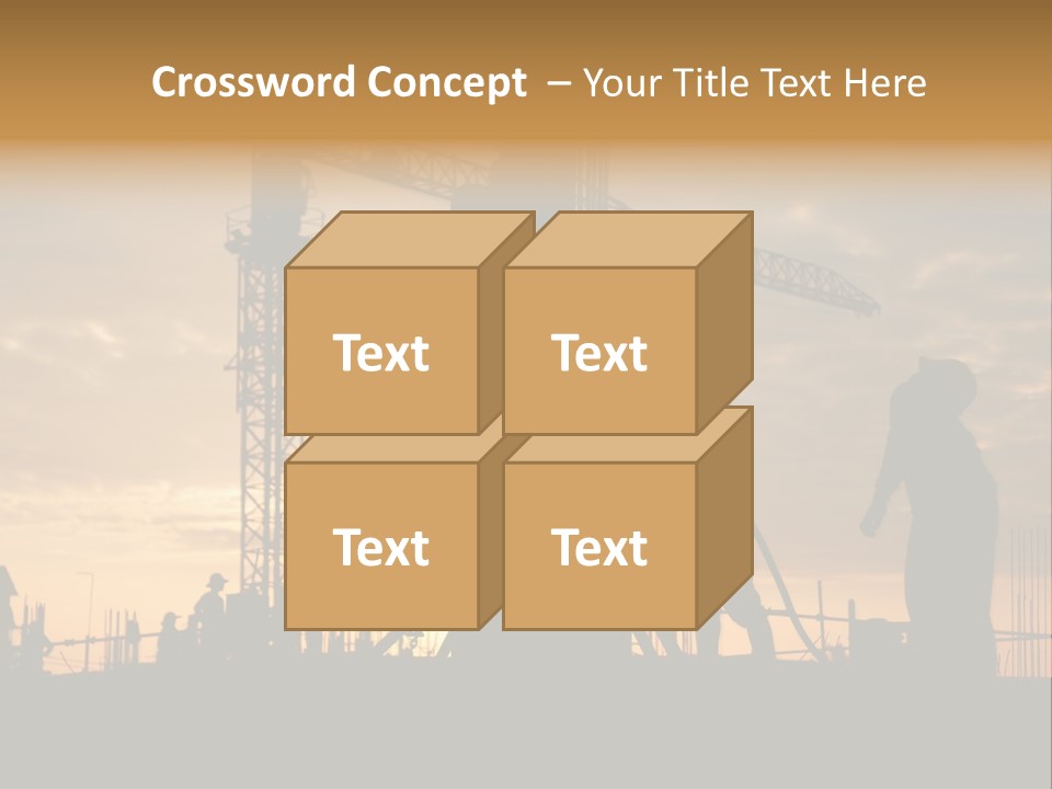 Housing Sunset Labor PowerPoint Template