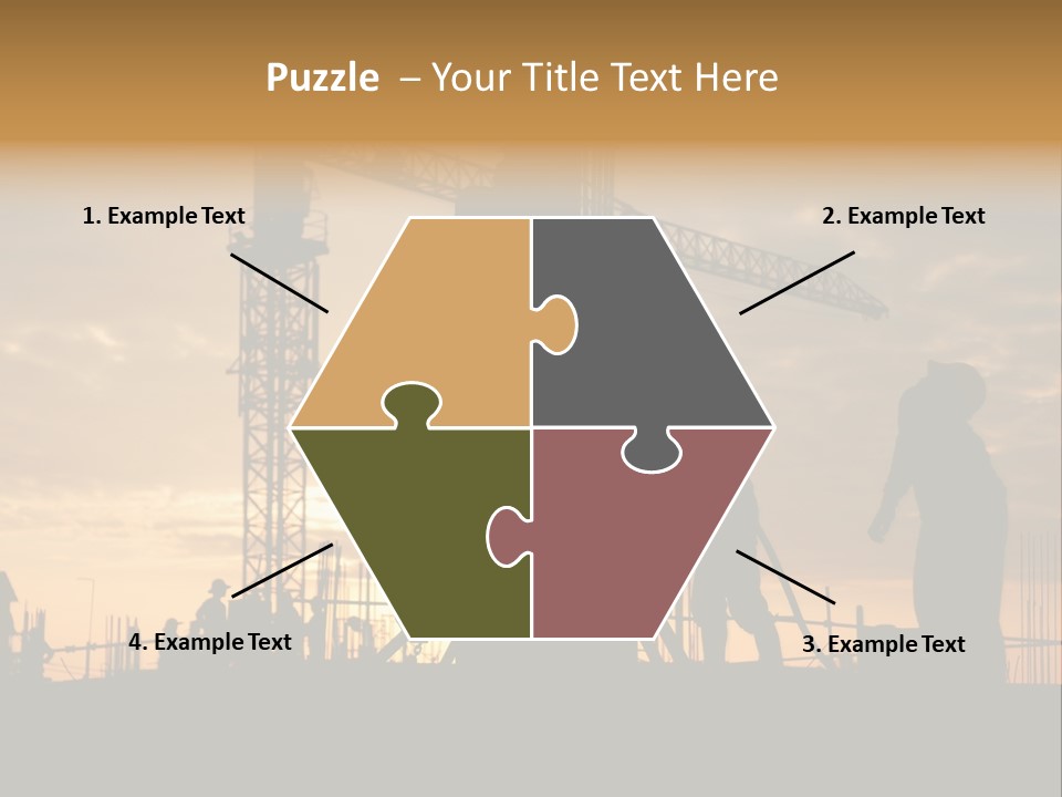 Housing Sunset Labor PowerPoint Template