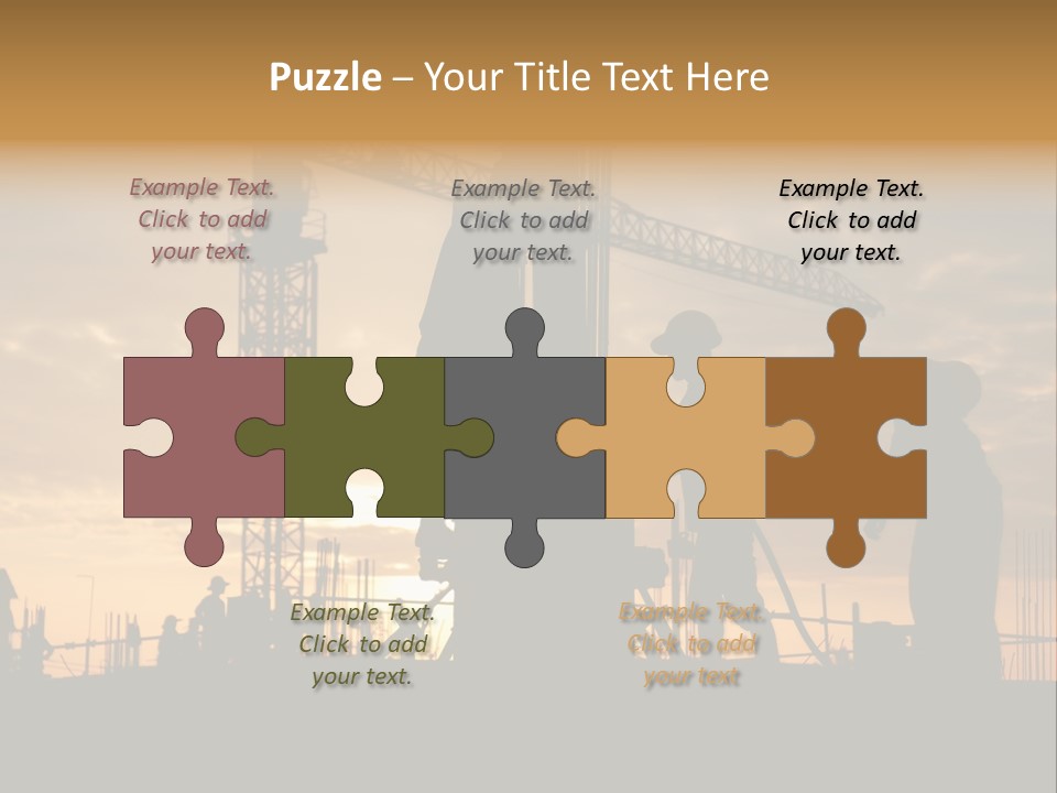 Housing Sunset Labor PowerPoint Template