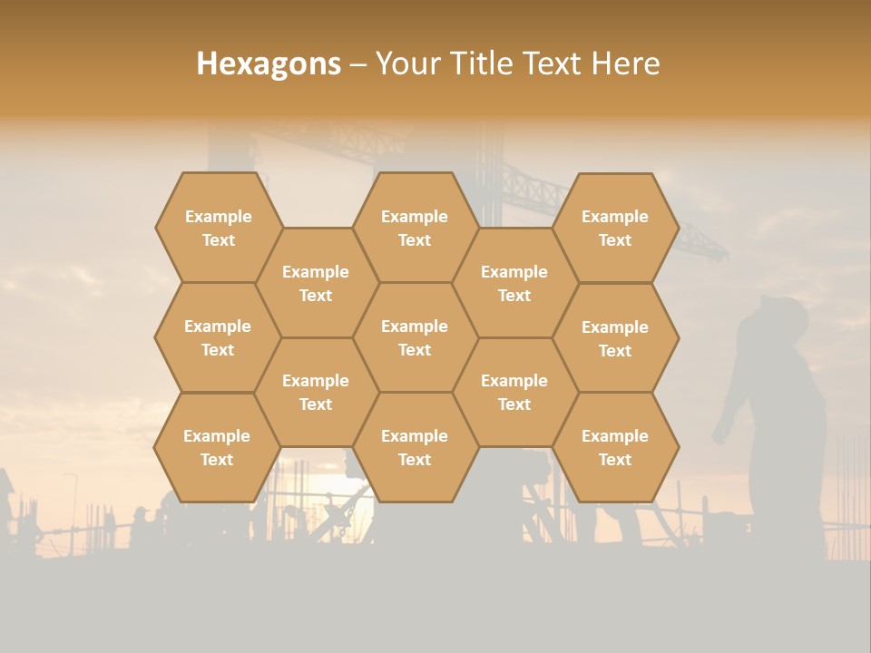 Housing Sunset Labor PowerPoint Template