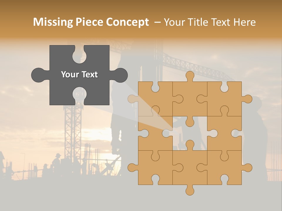 Housing Sunset Labor PowerPoint Template