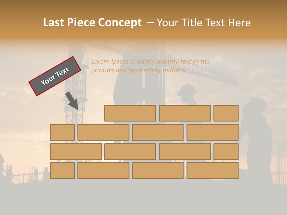 Housing Sunset Labor PowerPoint Template
