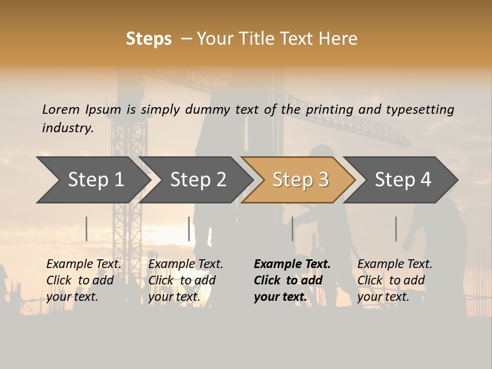 Housing Sunset Labor PowerPoint Template