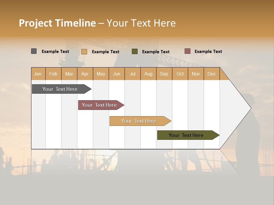 Housing Sunset Labor PowerPoint Template