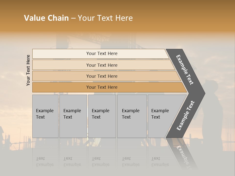 Housing Sunset Labor PowerPoint Template