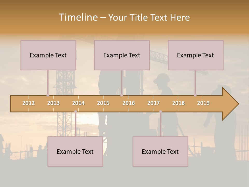 Housing Sunset Labor PowerPoint Template