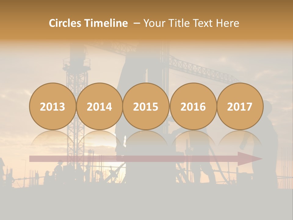 Housing Sunset Labor PowerPoint Template