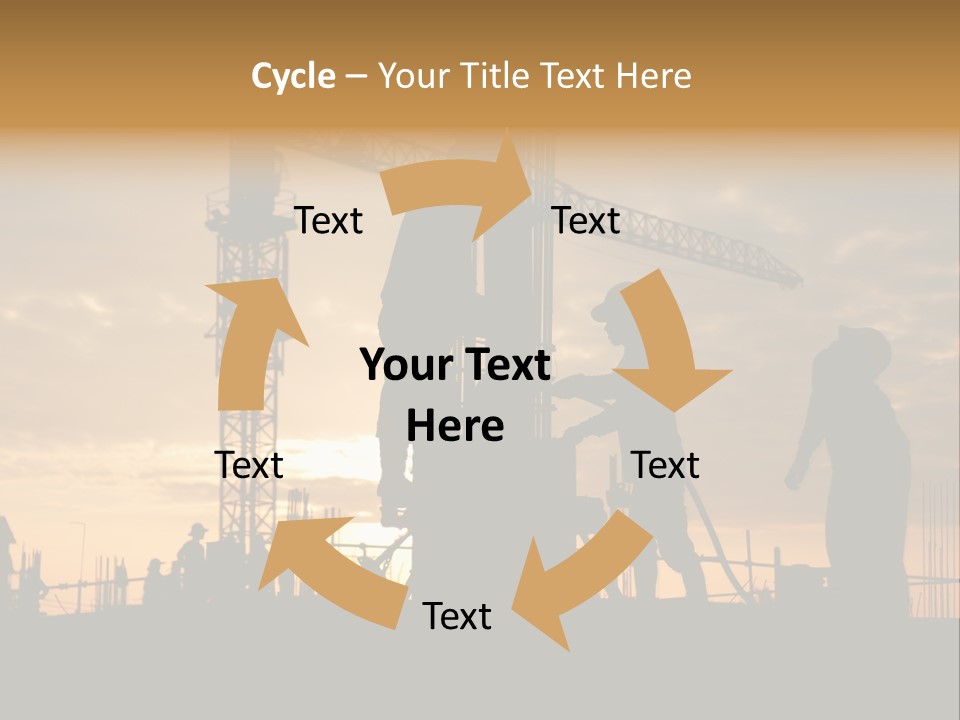 Housing Sunset Labor PowerPoint Template