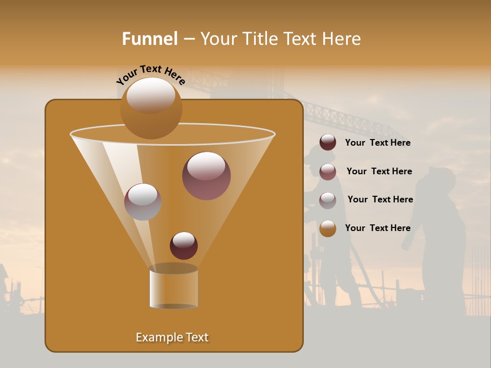 Housing Sunset Labor PowerPoint Template