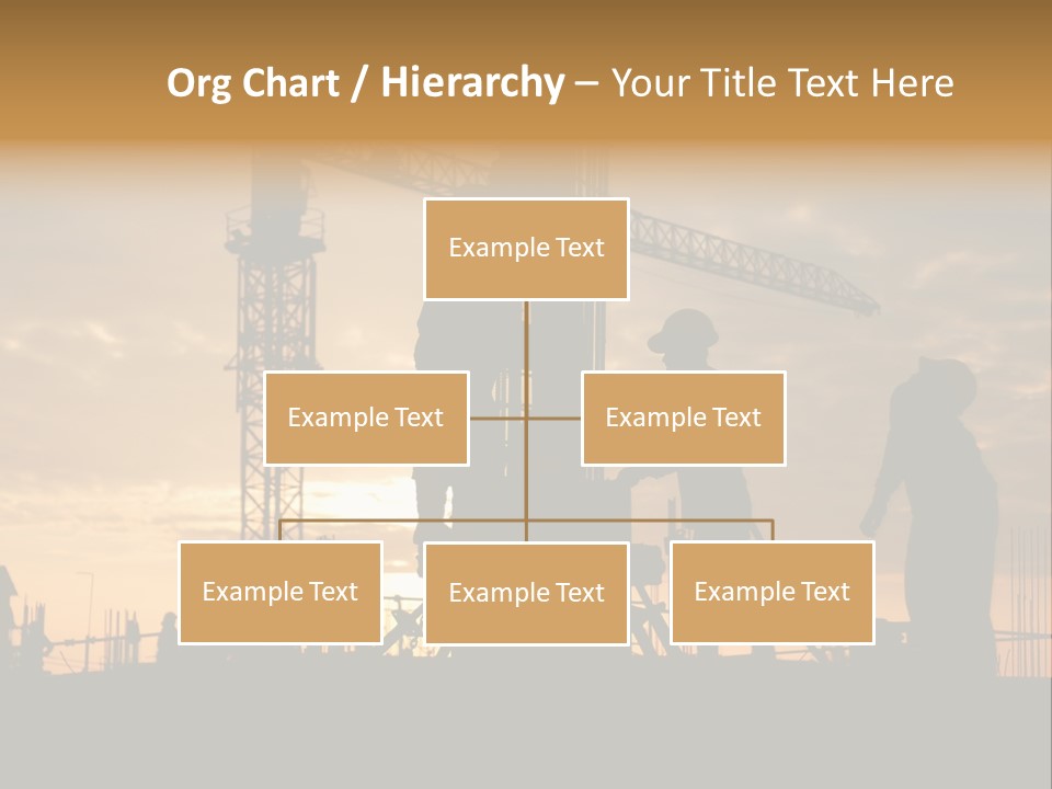 Housing Sunset Labor PowerPoint Template