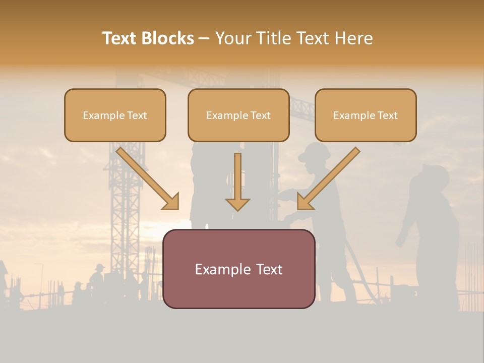 Housing Sunset Labor PowerPoint Template