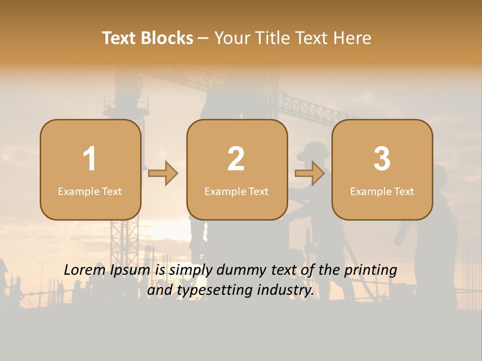 Housing Sunset Labor PowerPoint Template