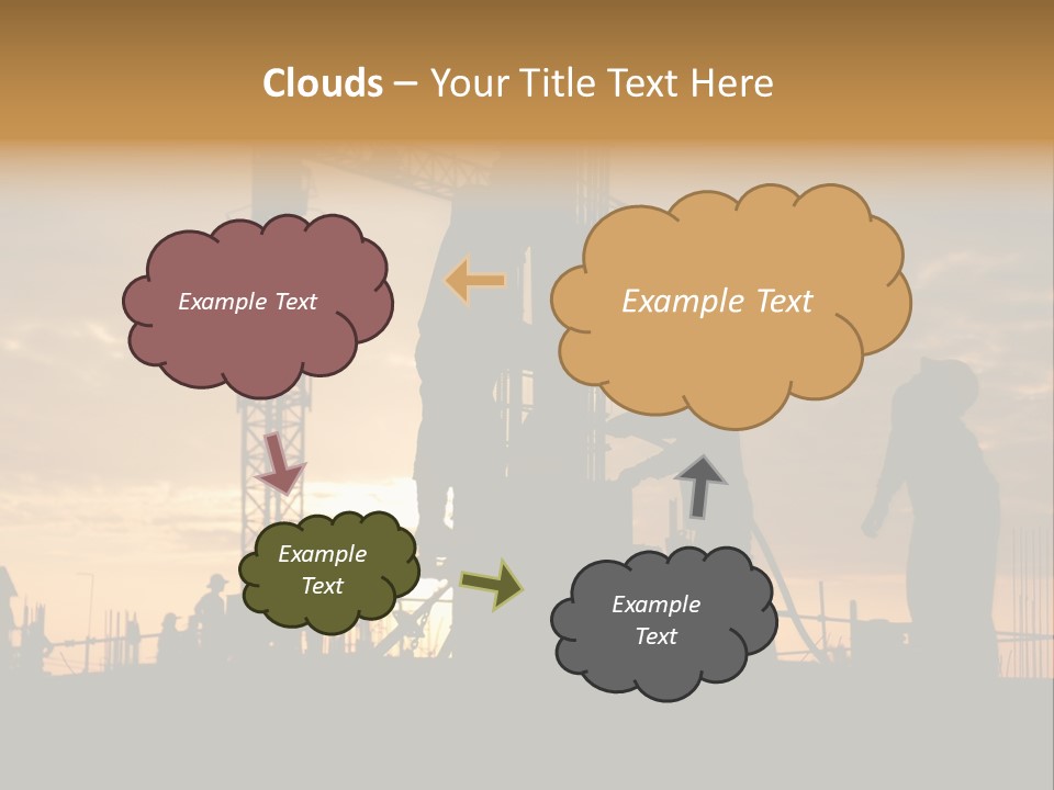 Housing Sunset Labor PowerPoint Template