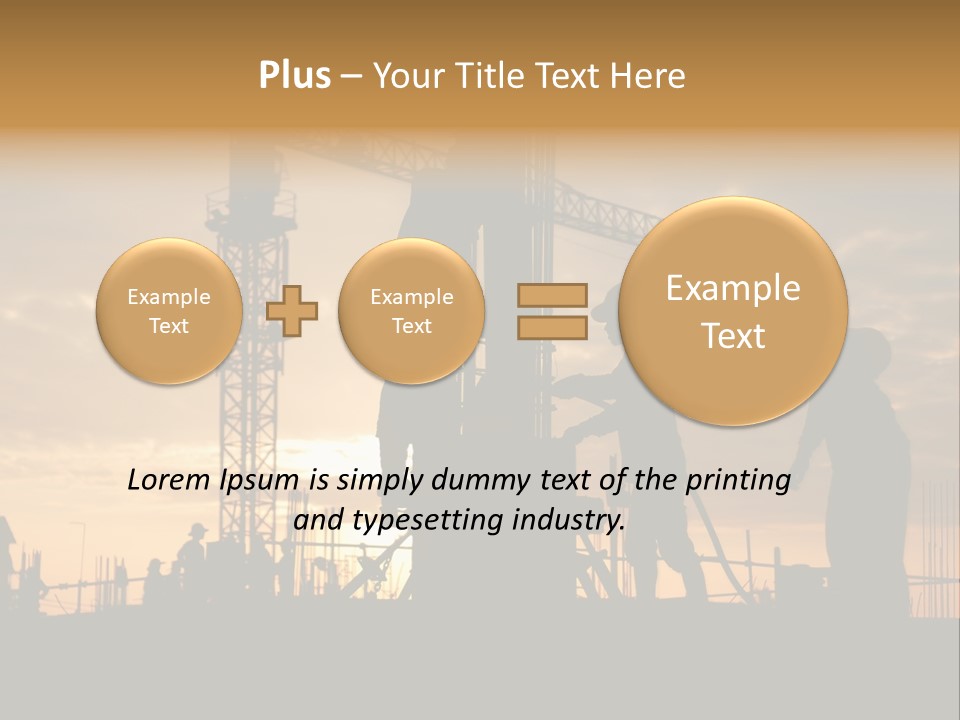 Housing Sunset Labor PowerPoint Template