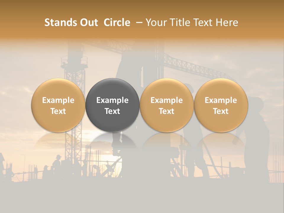 Housing Sunset Labor PowerPoint Template