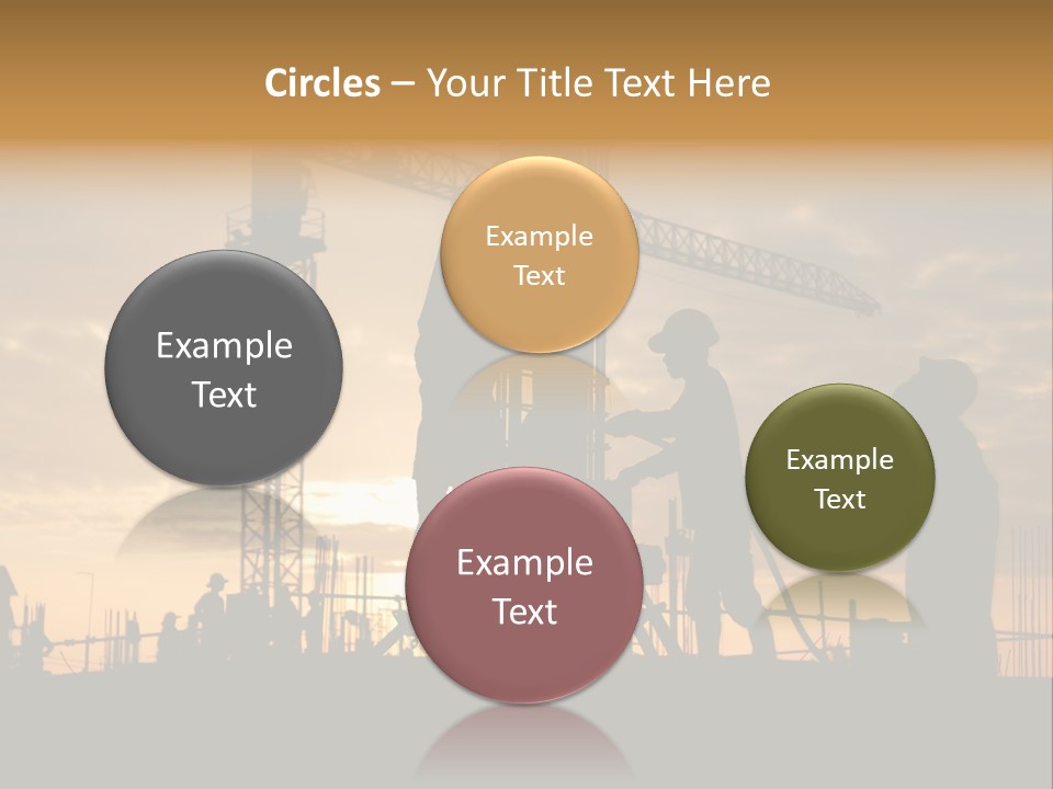 Housing Sunset Labor PowerPoint Template