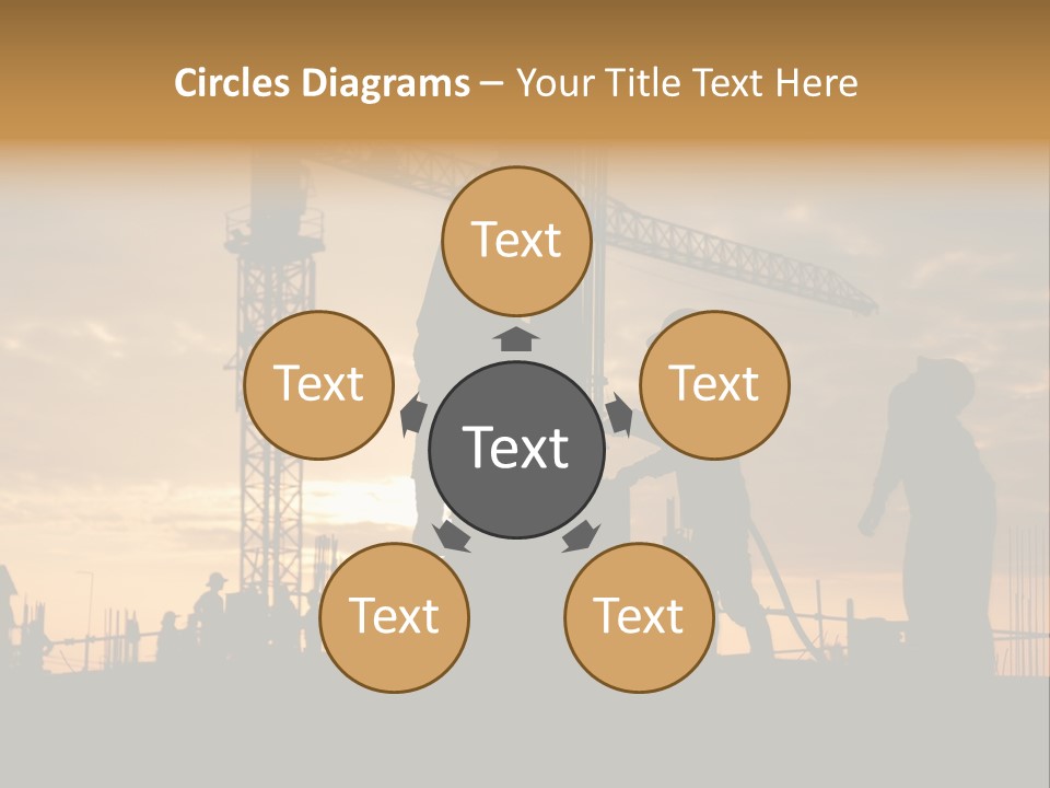 Housing Sunset Labor PowerPoint Template