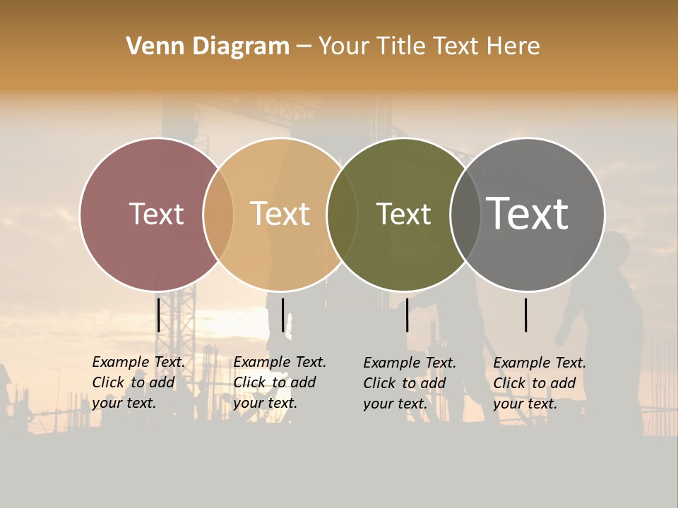 Housing Sunset Labor PowerPoint Template