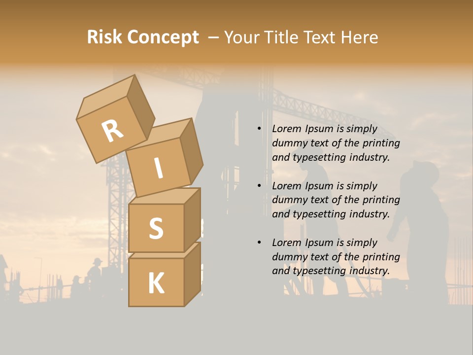 Housing Sunset Labor PowerPoint Template