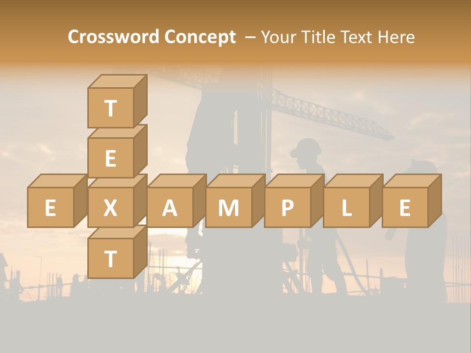 Housing Sunset Labor PowerPoint Template