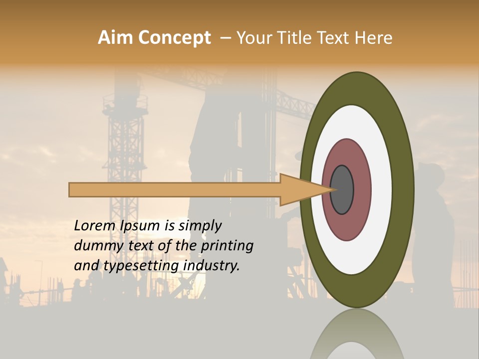 Housing Sunset Labor PowerPoint Template