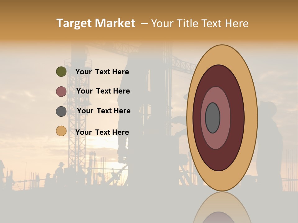 Housing Sunset Labor PowerPoint Template