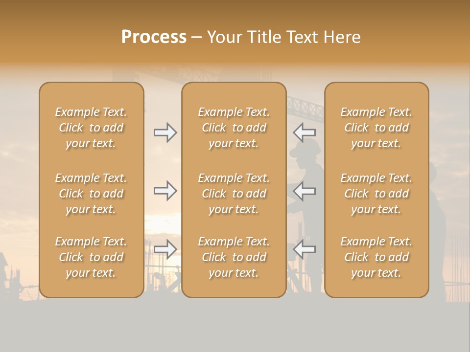 Housing Sunset Labor PowerPoint Template