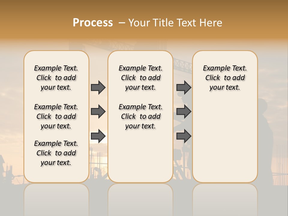 Housing Sunset Labor PowerPoint Template