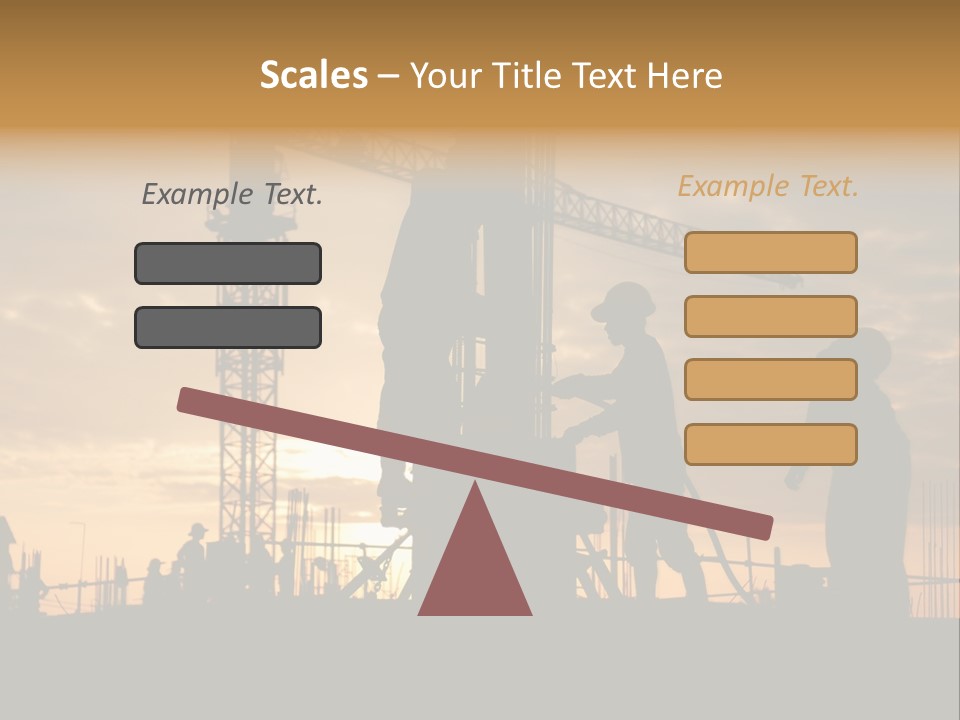 Housing Sunset Labor PowerPoint Template