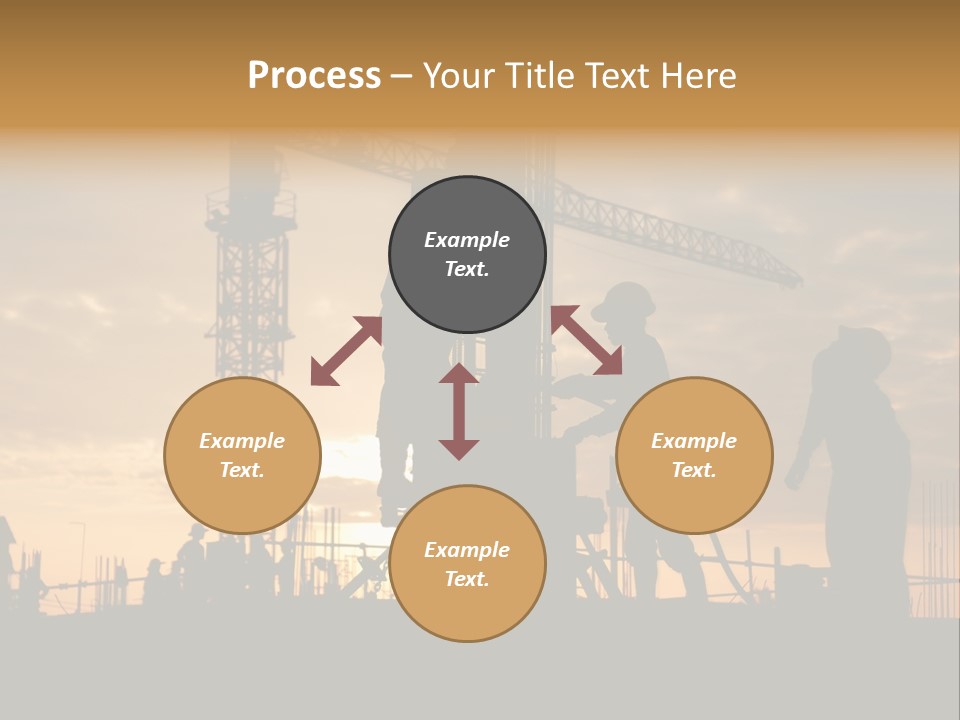 Housing Sunset Labor PowerPoint Template
