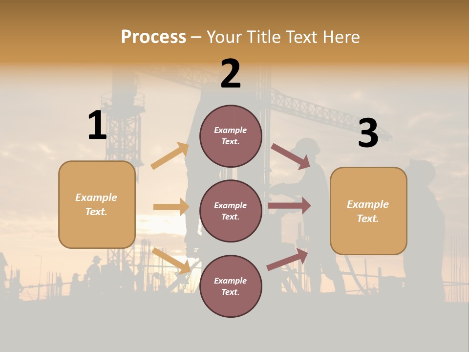 Housing Sunset Labor PowerPoint Template