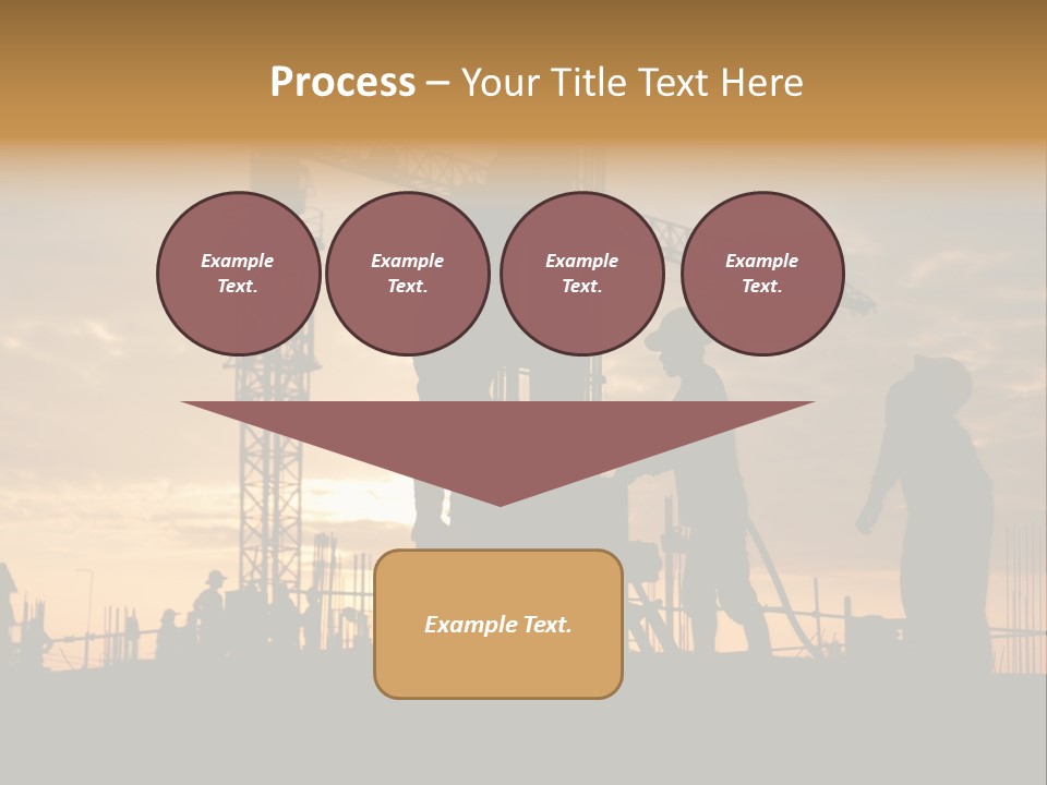 Housing Sunset Labor PowerPoint Template