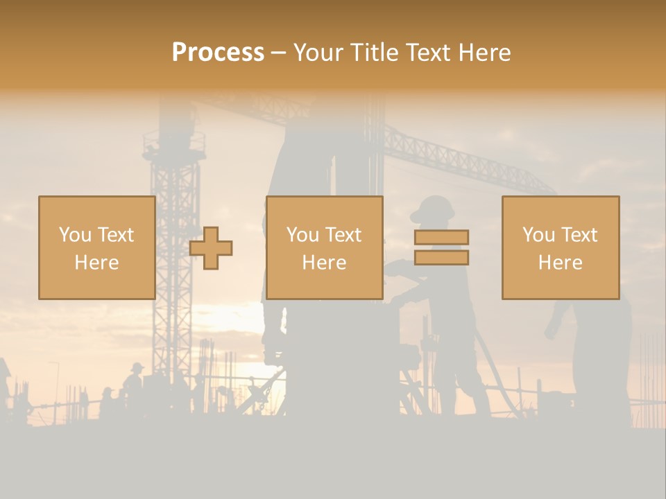 Housing Sunset Labor PowerPoint Template