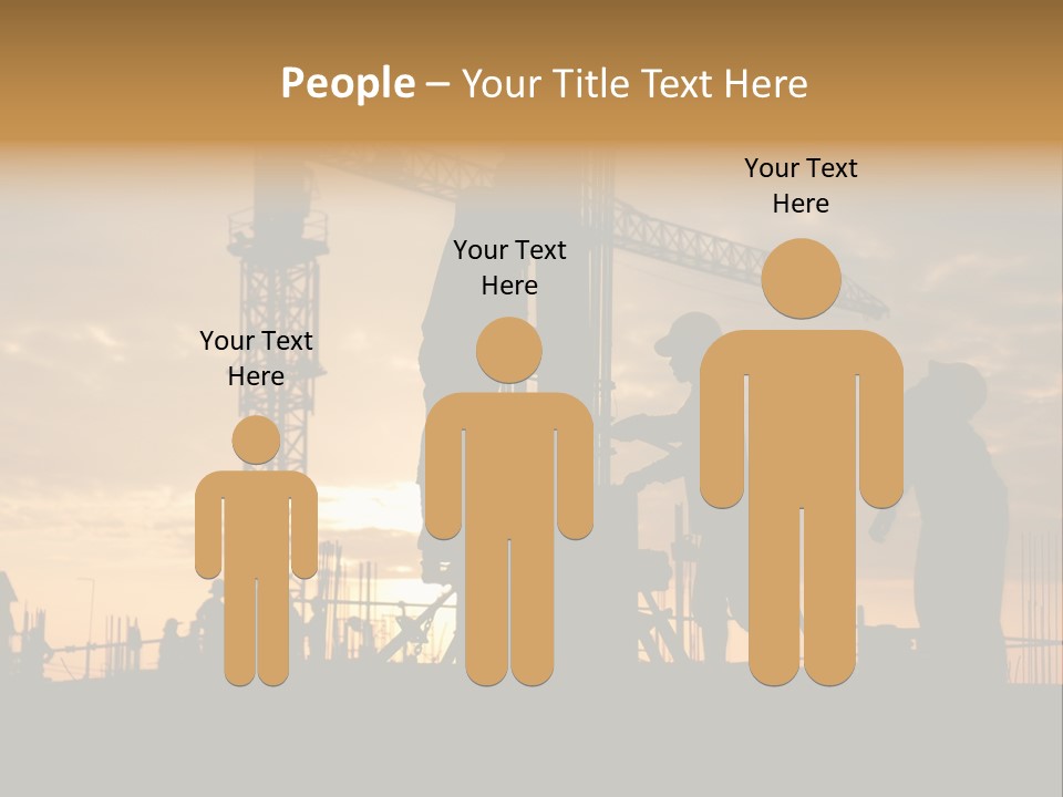 Housing Sunset Labor PowerPoint Template