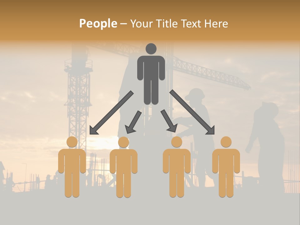 Housing Sunset Labor PowerPoint Template