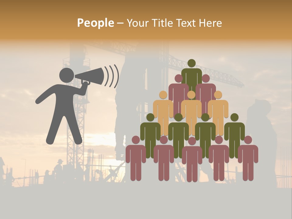 Housing Sunset Labor PowerPoint Template