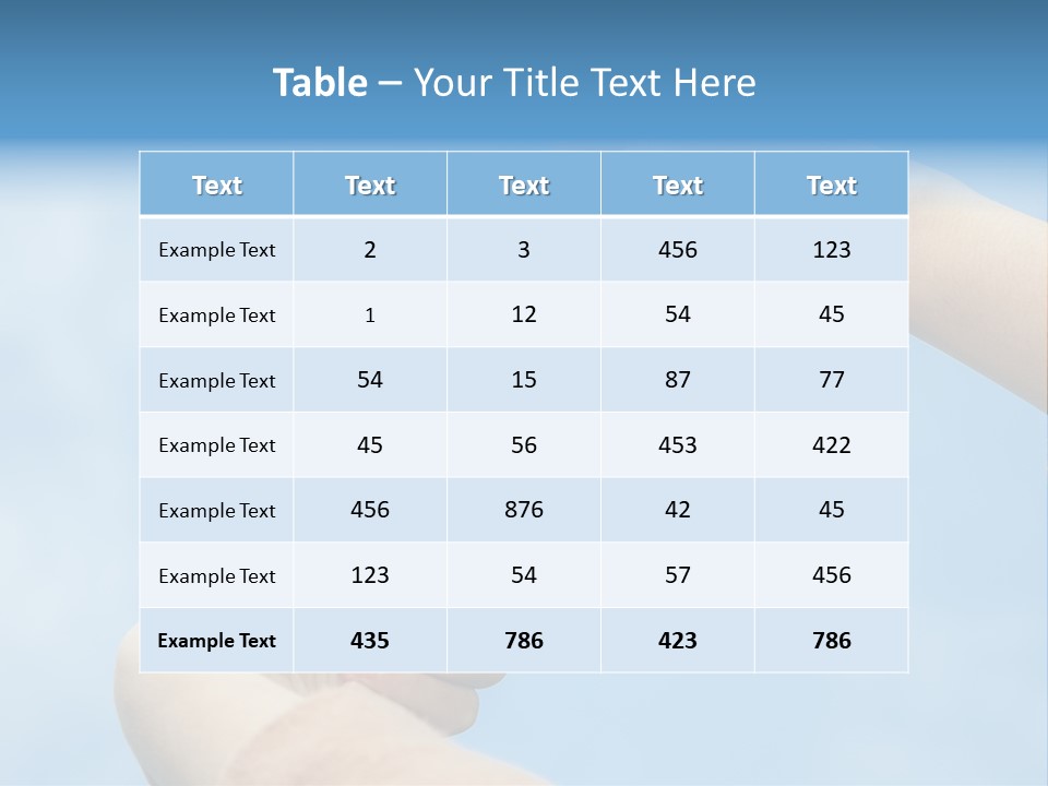 Hand Thumb Park PowerPoint Template